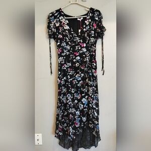 Parker Floral Black Dress